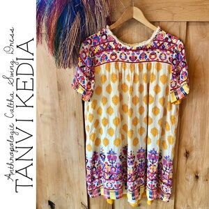 Anthropologie Tanvi Kedia Caltha Swing Dress